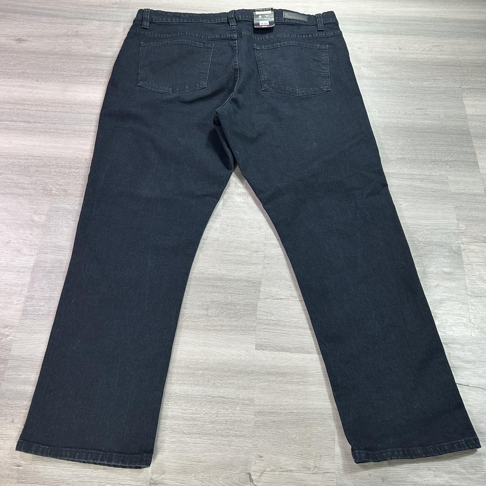 Kenneth Cole Jeans Mens 40x30 Blue Regular Straight Stretch Denim Dark Wash